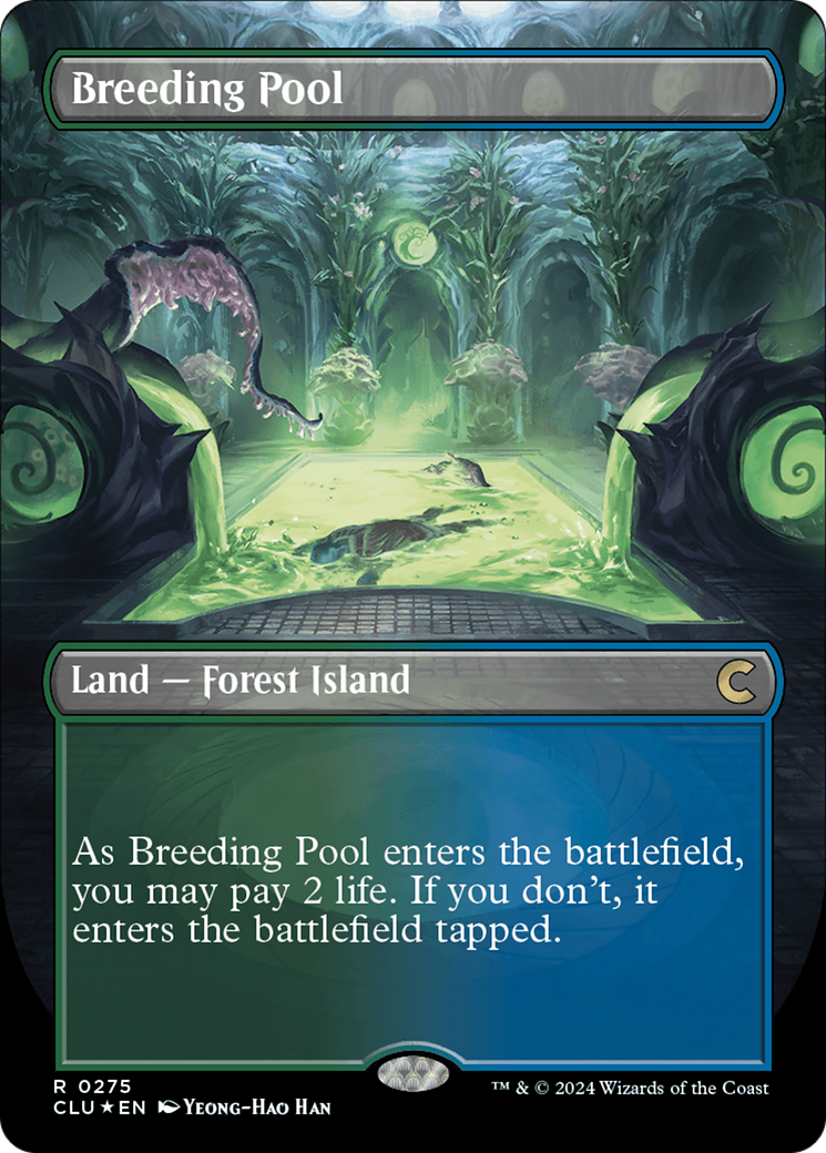 Breeding Pool (Borderless) [Ravnica: Clue Edition] | Jack's On Queen