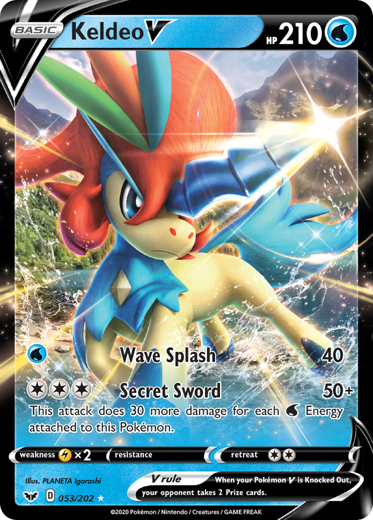 Keldeo V (053/202) [Sword & Shield: Base Set] | Jack's On Queen