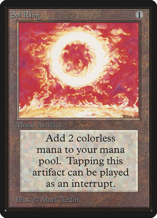 Sol Ring [Limited Edition Beta] | Jack's On Queen