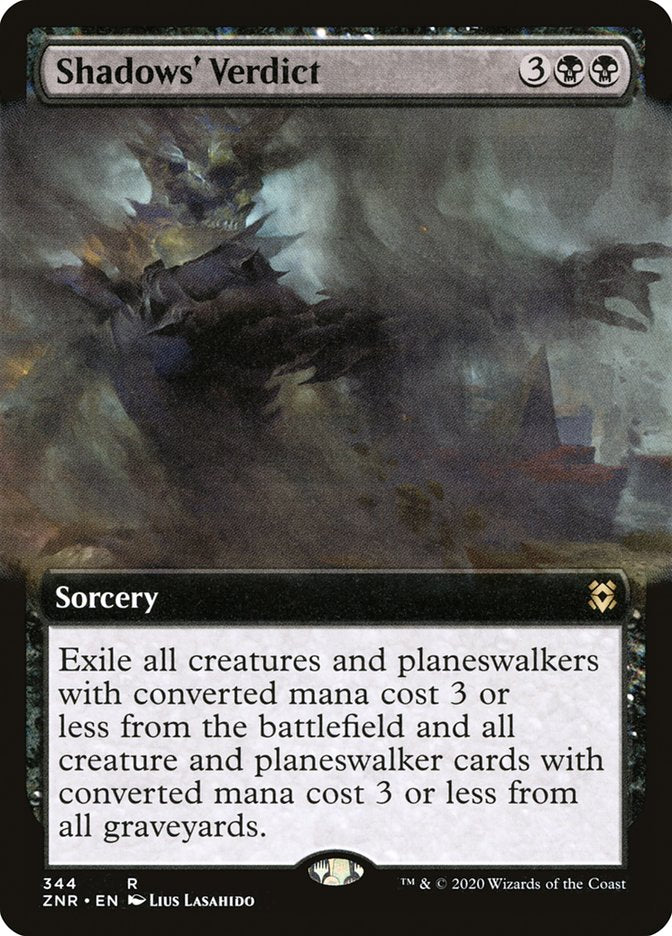 Shadows' Verdict (Extended Art) [Zendikar Rising] | Jack's On Queen