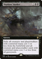 Shadows' Verdict (Extended Art) [Zendikar Rising] | Jack's On Queen