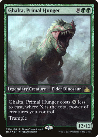 Ghalta, Primal Hunger [Rivals of Ixalan Promos] | Jack's On Queen