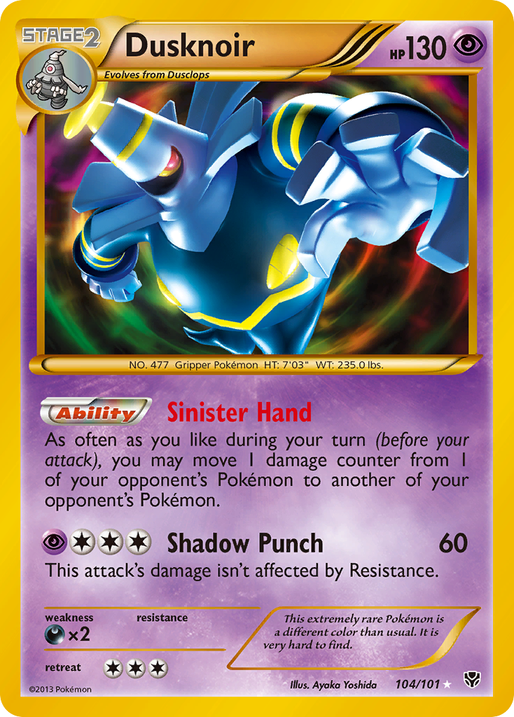 Dusknoir (104/101) [Black & White: Plasma Blast] | Jack's On Queen