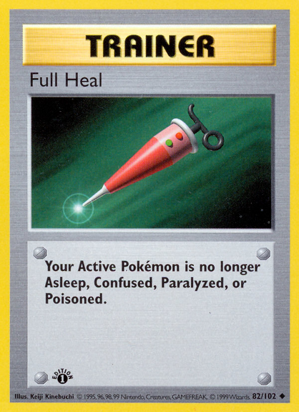 Full Heal (82/102) (Shadowless) [Base Set 1st Edition] | Jack's On Queen