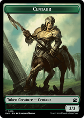 Elf Knight // Centaur Double-Sided Token [Ravnica Remastered Tokens] | Jack's On Queen