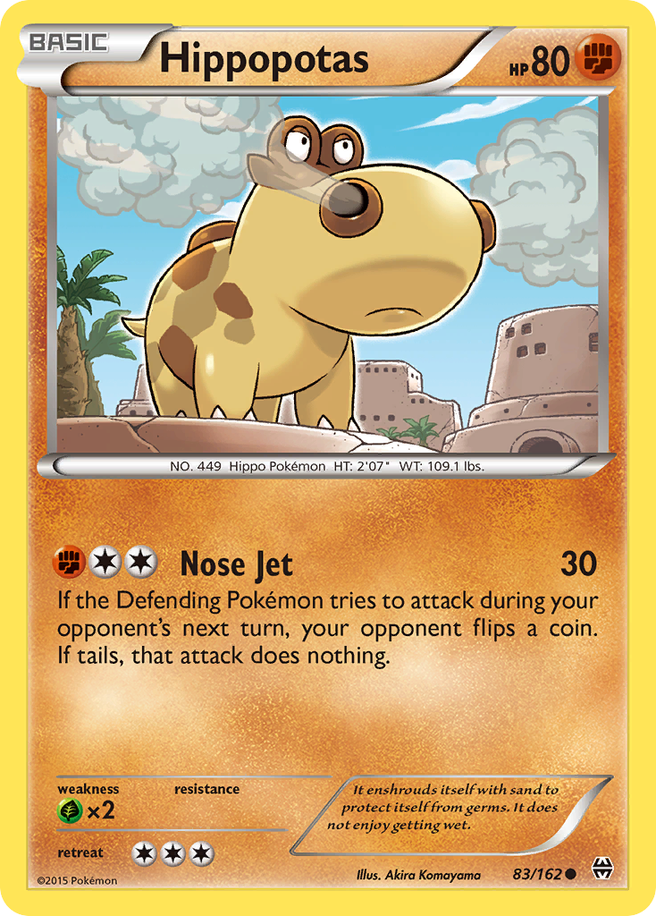 Hippopotas (83/162) [XY: BREAKthrough] | Jack's On Queen