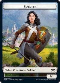 Soldier // Squirrel Double-sided Token [Double Masters Tokens] | Jack's On Queen