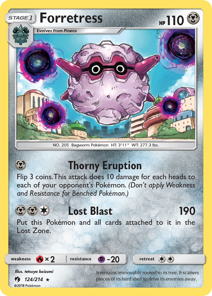 Forretress (124/214) [Sun & Moon: Lost Thunder] | Jack's On Queen