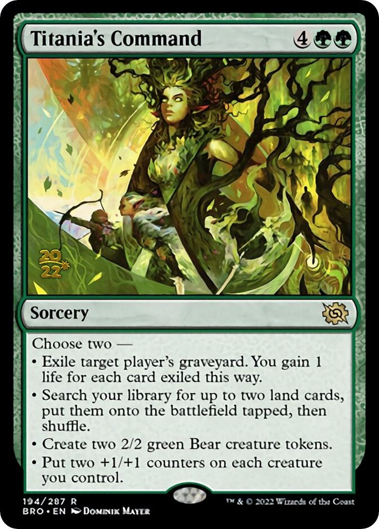 Titania's Command [The Brothers' War: Prerelease Promos] | Jack's On Queen