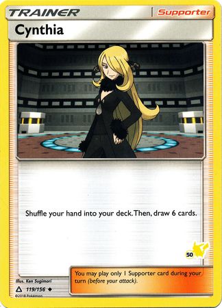Cynthia (119/156) (Pikachu Stamp #50) [Battle Academy 2020] | Jack's On Queen