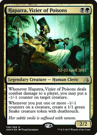 Hapatra, Vizier of Poisons [Amonkhet Promos] | Jack's On Queen