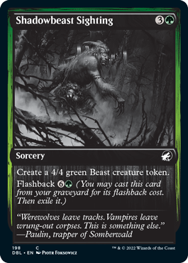 Shadowbeast Sighting [Innistrad: Double Feature] | Jack's On Queen