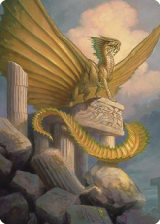 Ancient Gold Dragon Art Card (05) [Commander Legends: Battle for Baldur's Gate Art Series] | Jack's On Queen