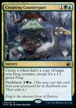 Croaking Counterpart (Promo Pack) [Innistrad: Midnight Hunt Promos] | Jack's On Queen