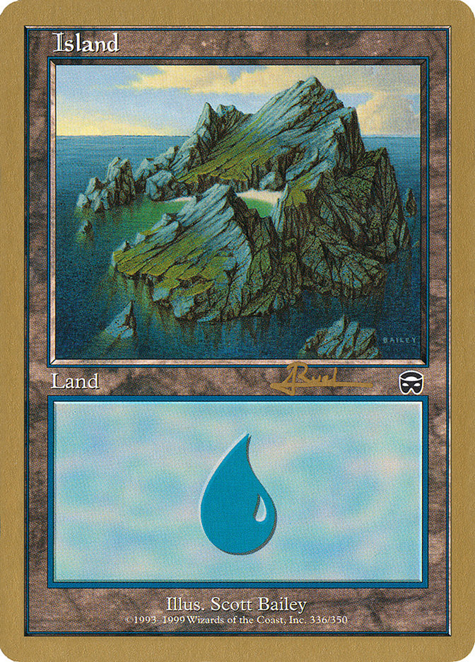 Island (ar336a) (Antoine Ruel) [World Championship Decks 2001] | Jack's On Queen