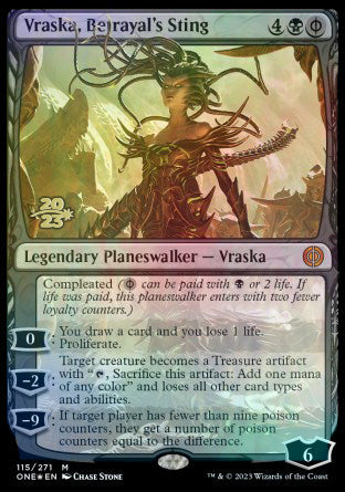 Vraska, Betrayal's Sting [Phyrexia: All Will Be One Prerelease Promos] | Jack's On Queen