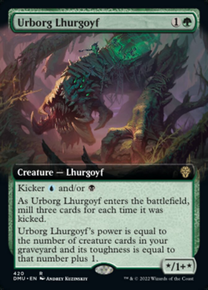 Urborg Lhurgoyf (Extended Art) [Dominaria United] | Jack's On Queen