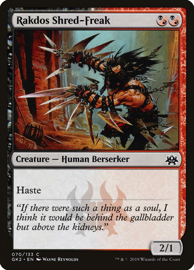Rakdos Shred-Freak [Ravnica Allegiance Guild Kit] | Jack's On Queen