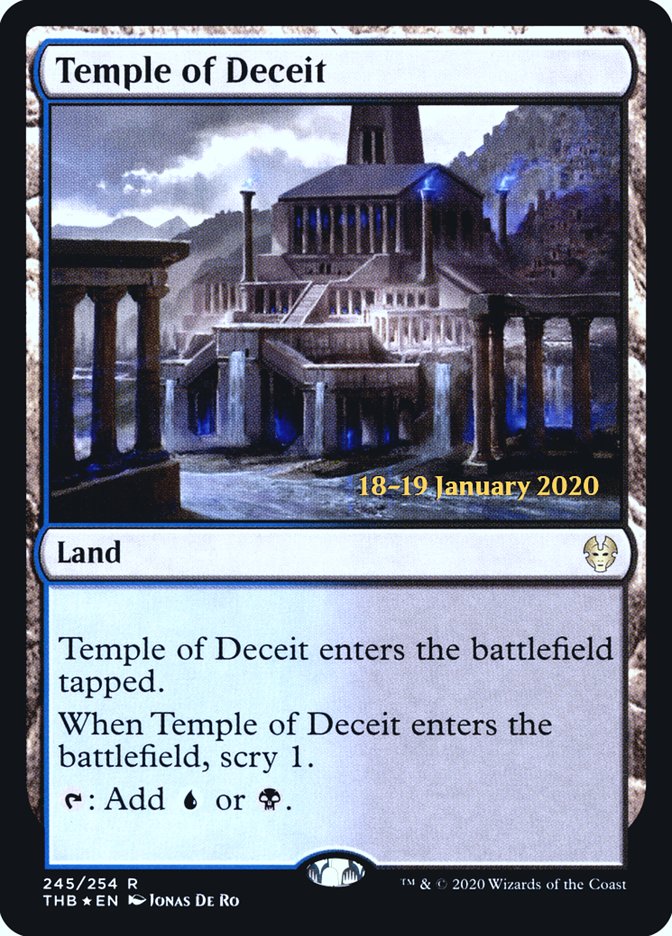 Temple of Deceit [Theros Beyond Death Prerelease Promos] | Jack's On Queen