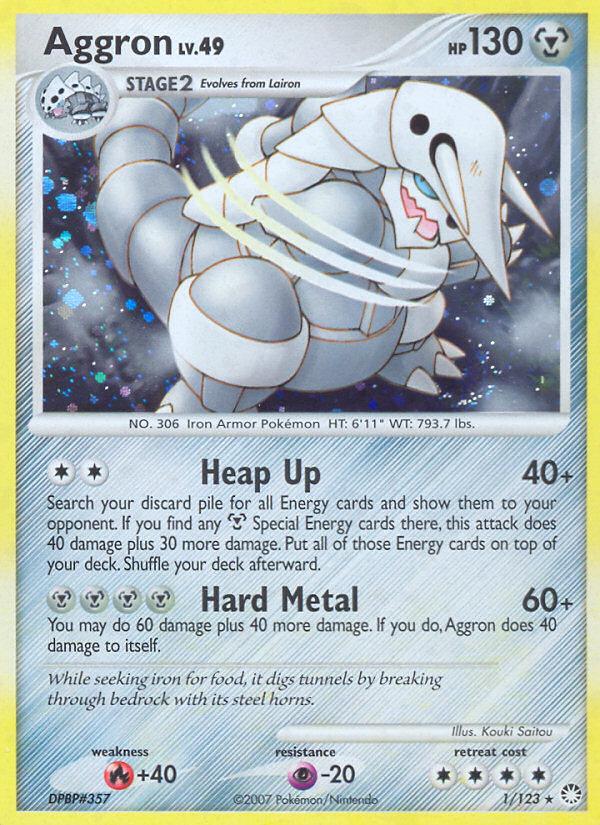 Aggron (1/123) [Diamond & Pearl: Mysterious Treasures] | Jack's On Queen