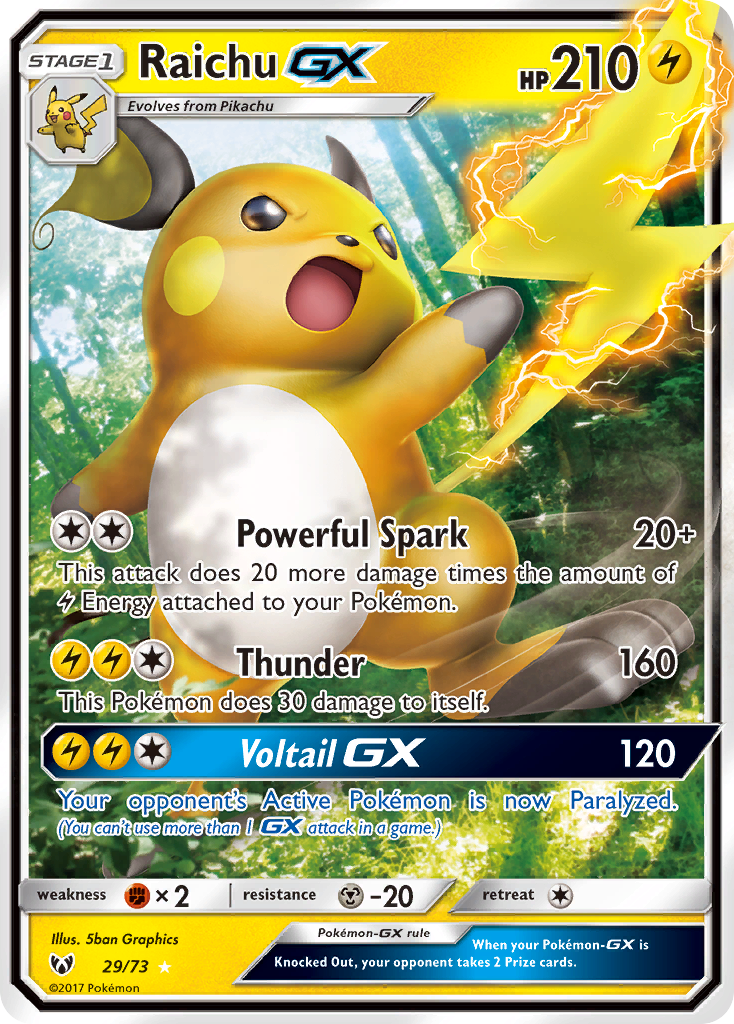 Raichu GX (29/73) [Sun & Moon: Shining Legends] | Jack's On Queen