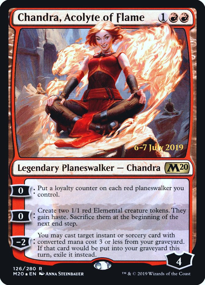 Chandra, Acolyte of Flame  [Core Set 2020 Prerelease Promos] | Jack's On Queen