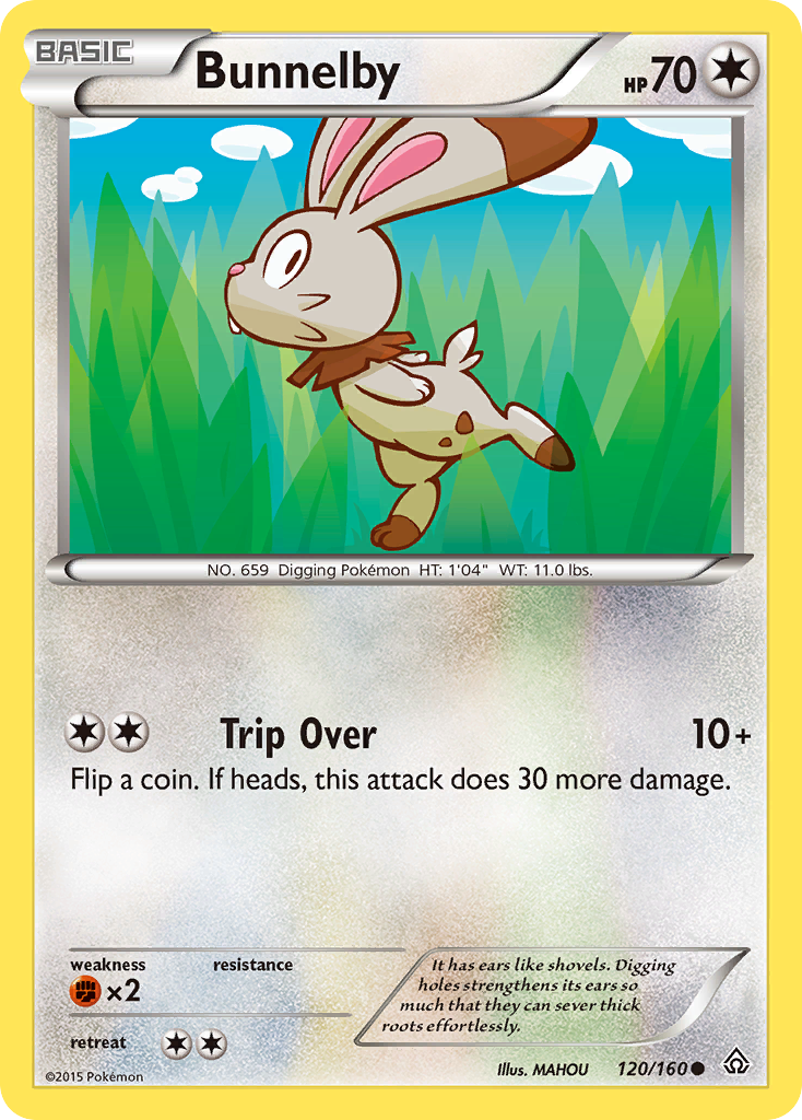 Bunnelby (120/160) [XY: Primal Clash] | Jack's On Queen