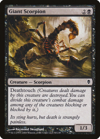 Giant Scorpion [Zendikar] | Jack's On Queen