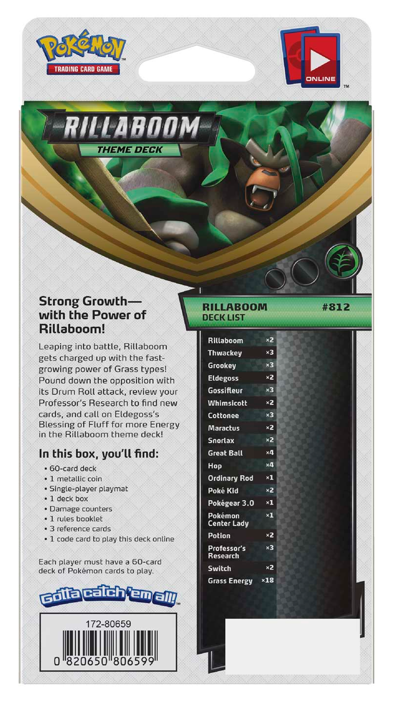 Sword & Shield - Theme Deck (Rillaboom) | Jack's On Queen