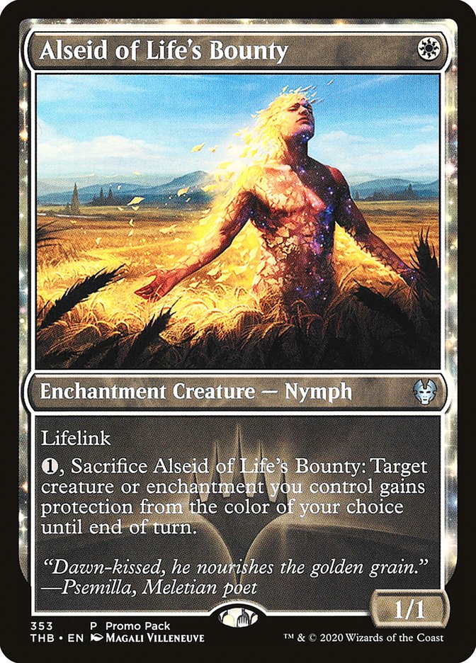 Alseid of Life's Bounty (Promo Pack) [Theros Beyond Death Promos] | Jack's On Queen