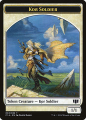 Kor Soldier // Pegasus Double-sided Token [Commander 2014 Tokens] | Jack's On Queen