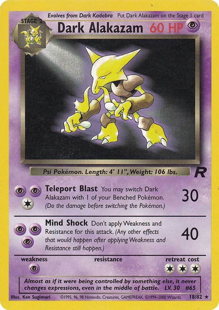 Dark Alakazam (18/82) [Team Rocket Unlimited] | Jack's On Queen