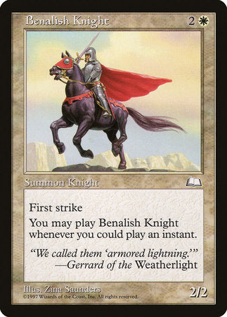 Benalish Knight [Weatherlight] | Jack's On Queen