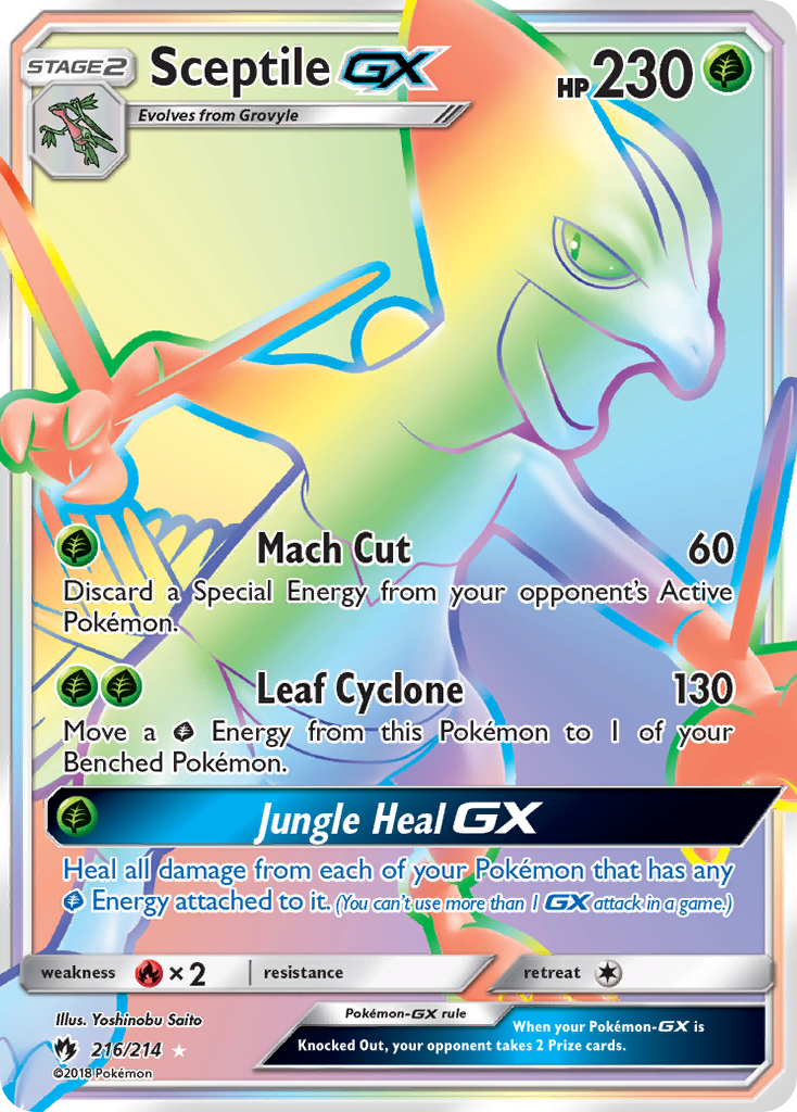 Sceptile GX (216/214) [Sun & Moon: Lost Thunder] | Jack's On Queen