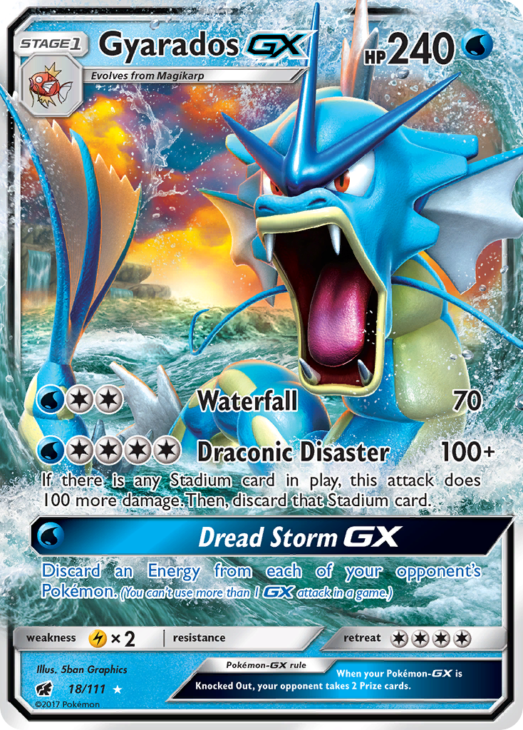 Gyarados GX (18/111) [Sun & Moon: Crimson Invasion] | Jack's On Queen