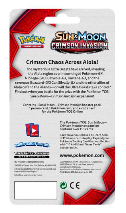 Sun & Moon: Crimson Invasion - Single Pack Blister (Golisopod) | Jack's On Queen