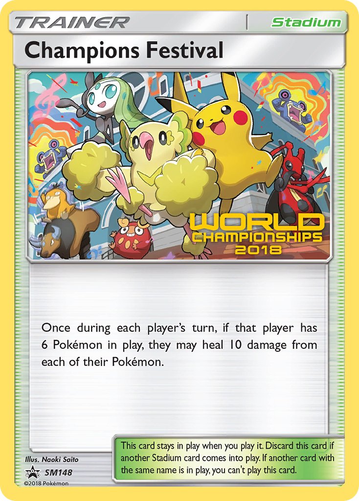 Champions Festival (SM148) (2018 Top Quarter Finalist) [Sun & Moon: Black Star Promos] | Jack's On Queen