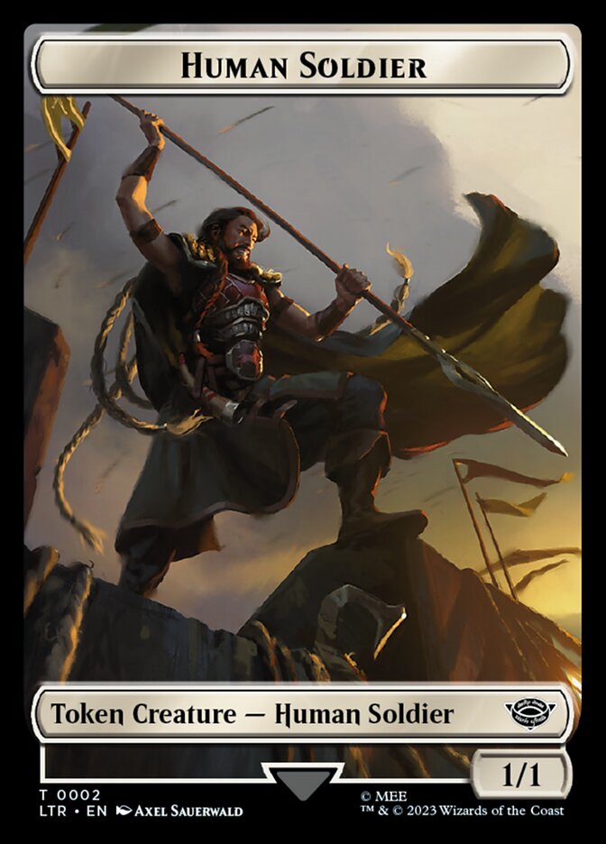 Human Soldier Token (02) [The Lord of the Rings: Tales of Middle-Earth Tokens] | Jack's On Queen