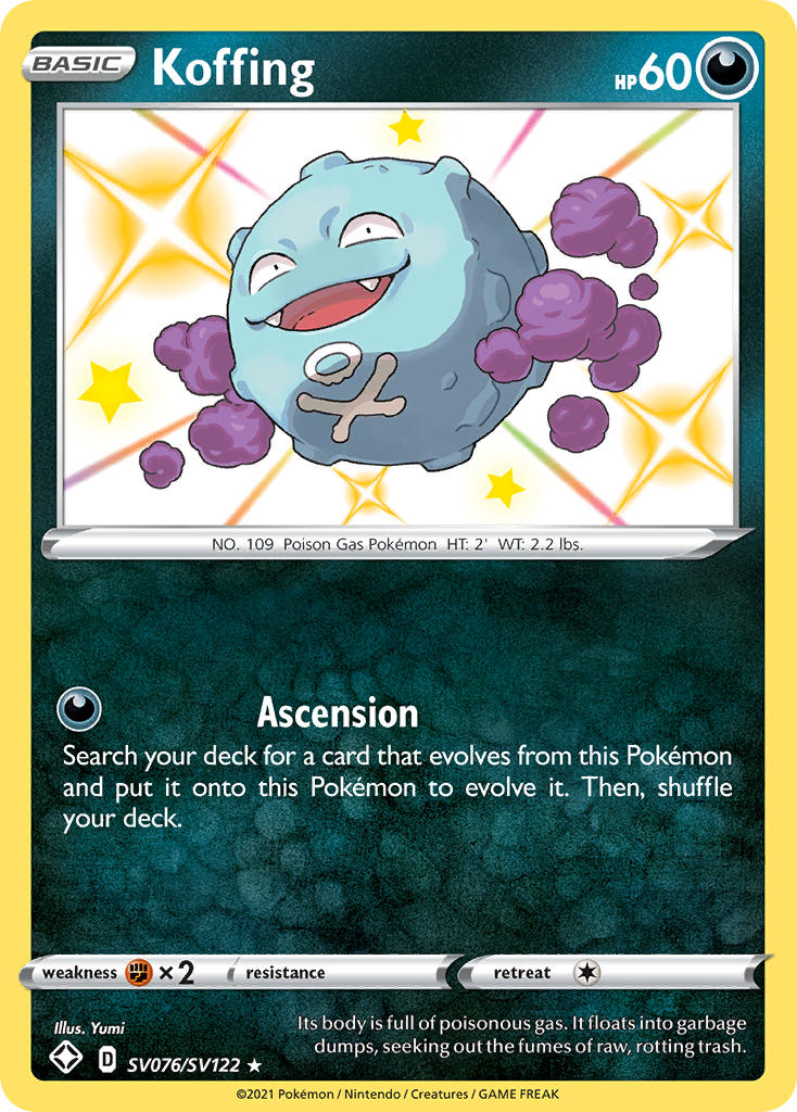 Koffing (SV076/SV122) [Sword & Shield: Shining Fates] | Jack's On Queen