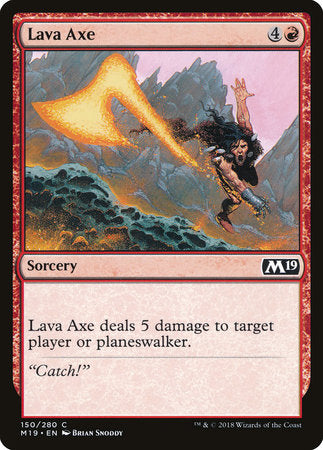 Lava Axe [Core Set 2019] | Jack's On Queen