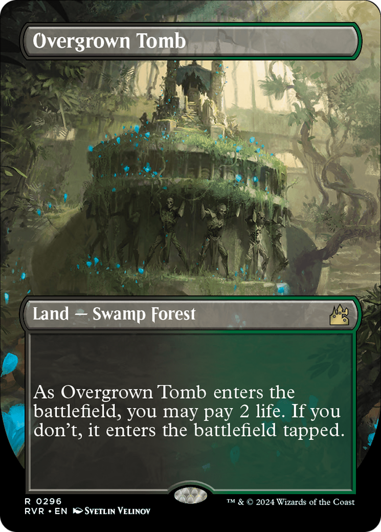 Overgrown Tomb (Borderless) [Ravnica Remastered] | Jack's On Queen