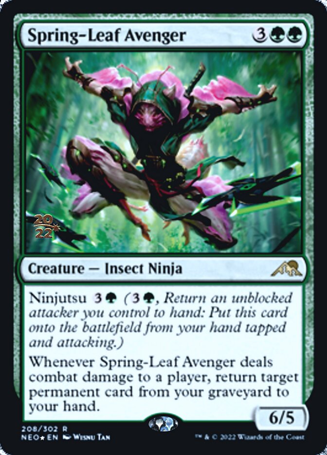 Spring-Leaf Avenger [Kamigawa: Neon Dynasty Prerelease Promos] | Jack's On Queen