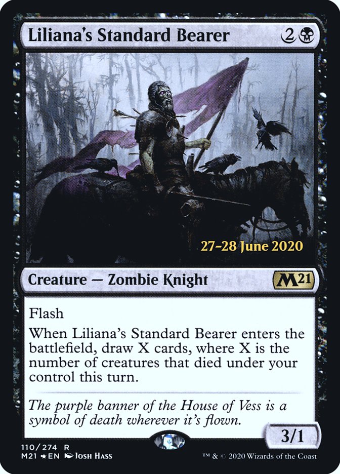 Liliana's Standard Bearer  [Core Set 2021 Prerelease Promos] | Jack's On Queen