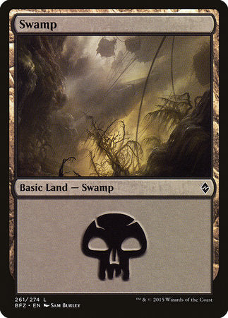 Swamp (261) [Battle for Zendikar] | Jack's On Queen