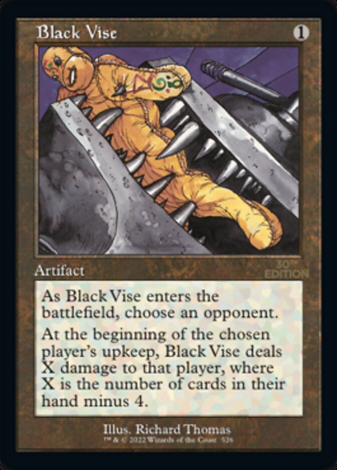 Black Vise (Retro) [30th Anniversary Edition] | Jack's On Queen
