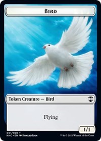 Bird // Spirit Double-sided Token [Kaldheim Commander Tokens] | Jack's On Queen