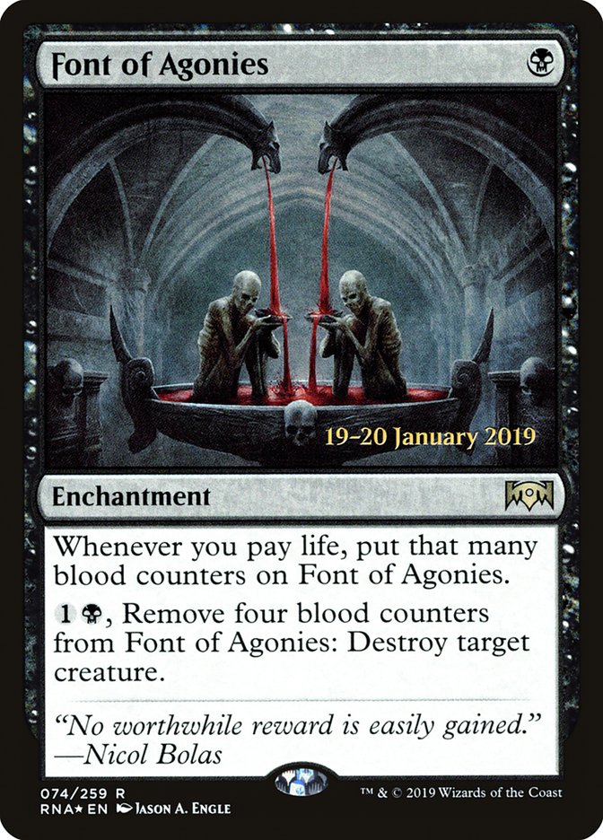 Font of Agonies [Ravnica Allegiance Prerelease Promos] | Jack's On Queen