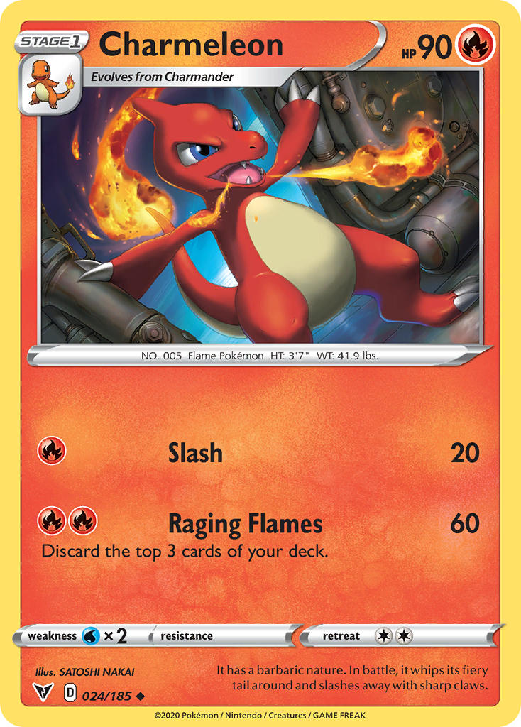 Charmeleon (024/185) [Sword & Shield: Vivid Voltage] | Jack's On Queen