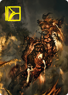 Pyre Spawn Art Card (Gold-Stamped Signature) [Innistrad: Crimson Vow Art Series] | Jack's On Queen