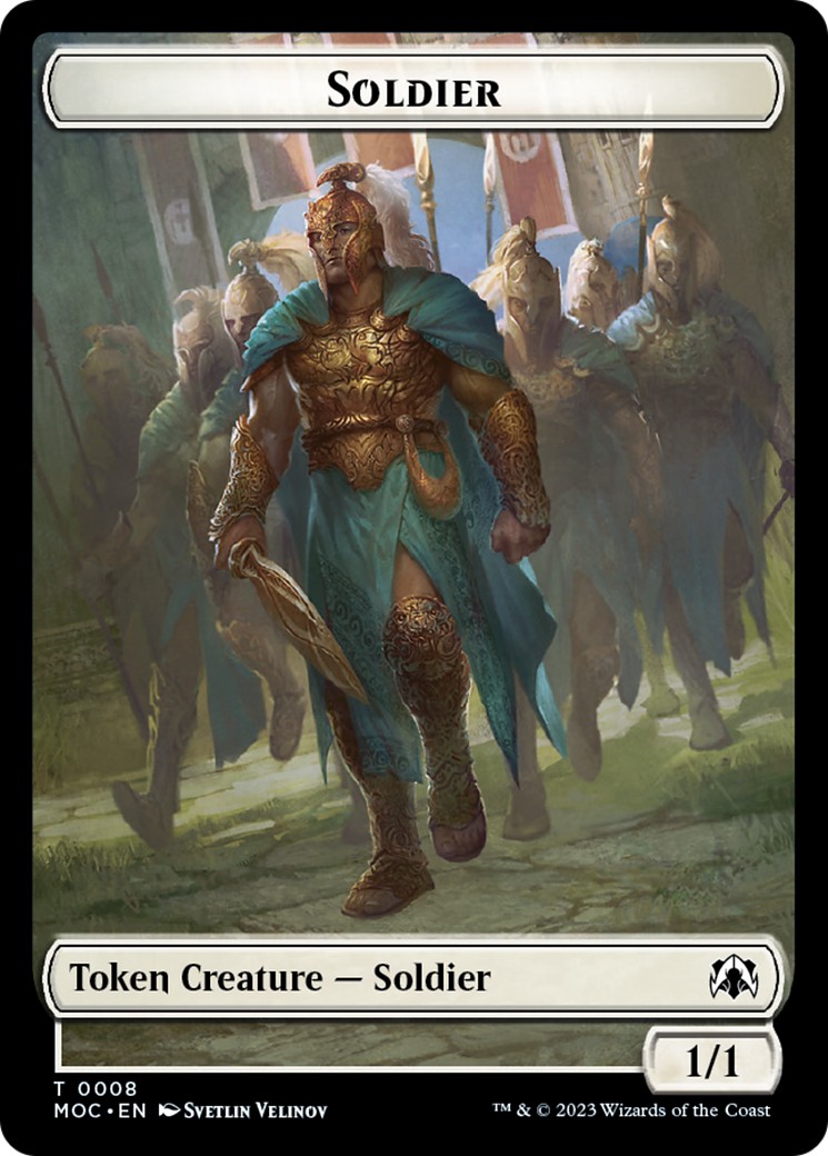 Soldier // Insect Double-Sided Token [March of the Machine Commander Tokens] | Jack's On Queen